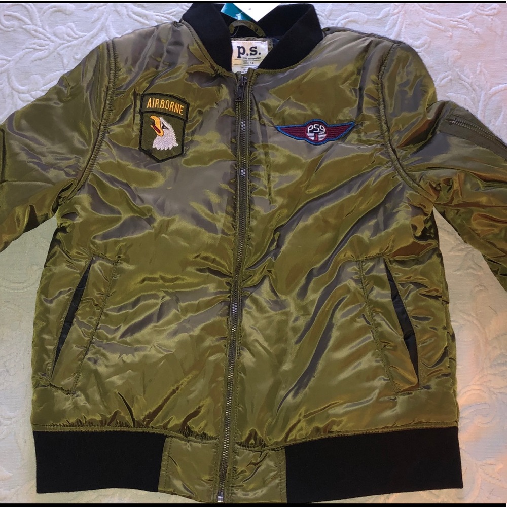 Boys bomber jacket size 14 ~ p.s. Aeropostale NWT